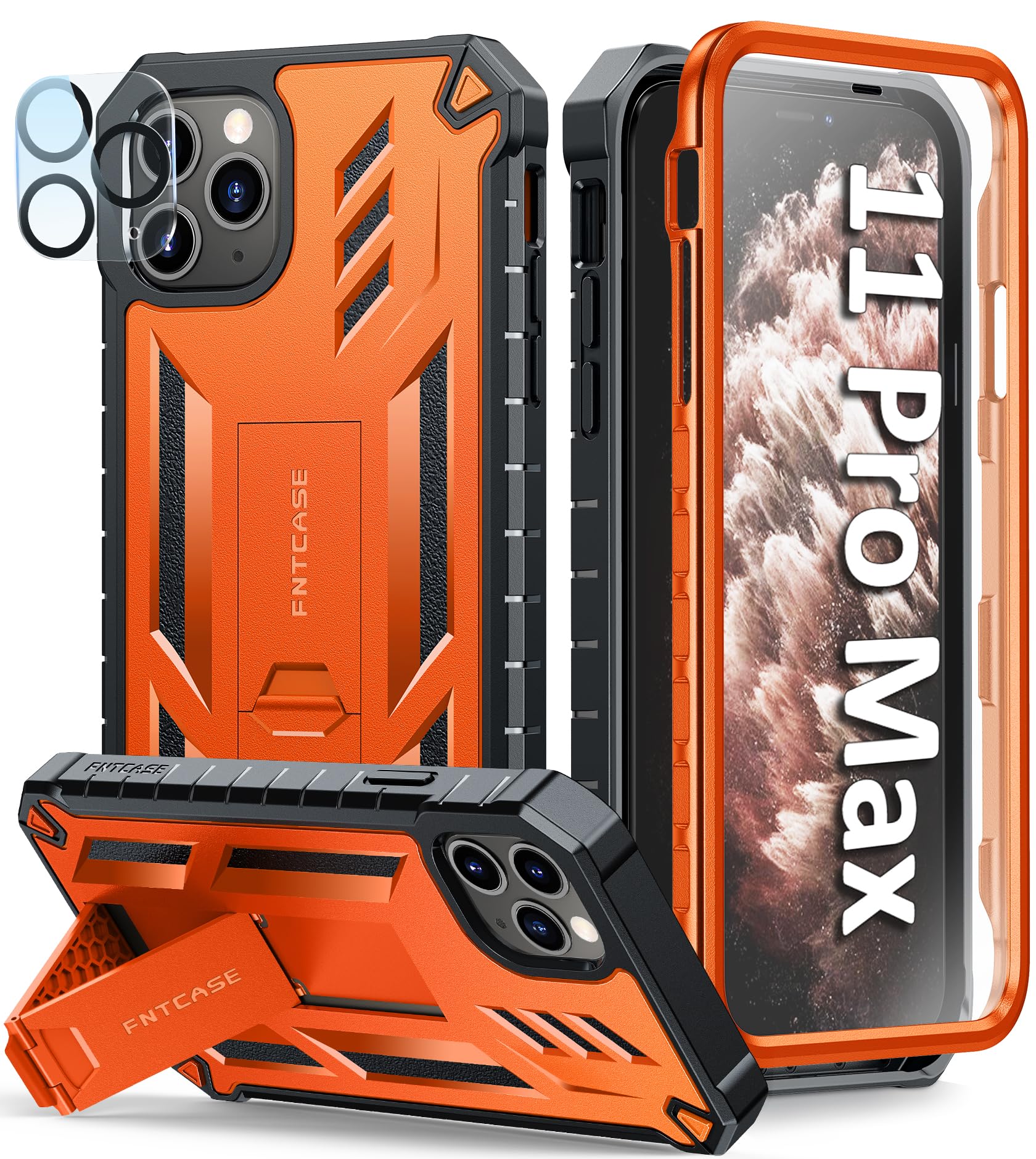 Amazon.com: FNTCASE for iPhone 11 Pro-Max Case: Rugged Shockproof